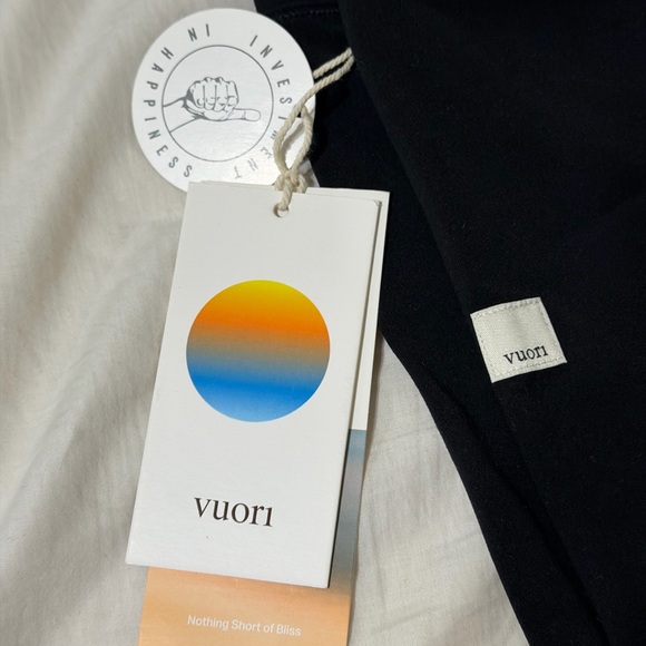 New Vuori All That Feels Leggings Black Women's Small S $98 MSRP - Picture 2 of 6